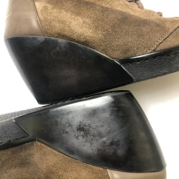 Puma Olive Green Suede Bootie Size 37 - Picture 11 of 12